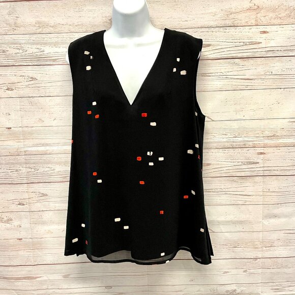 Grey by Jason Wu Abstract Print Sleeveless Blouse - Picture 1 of 10